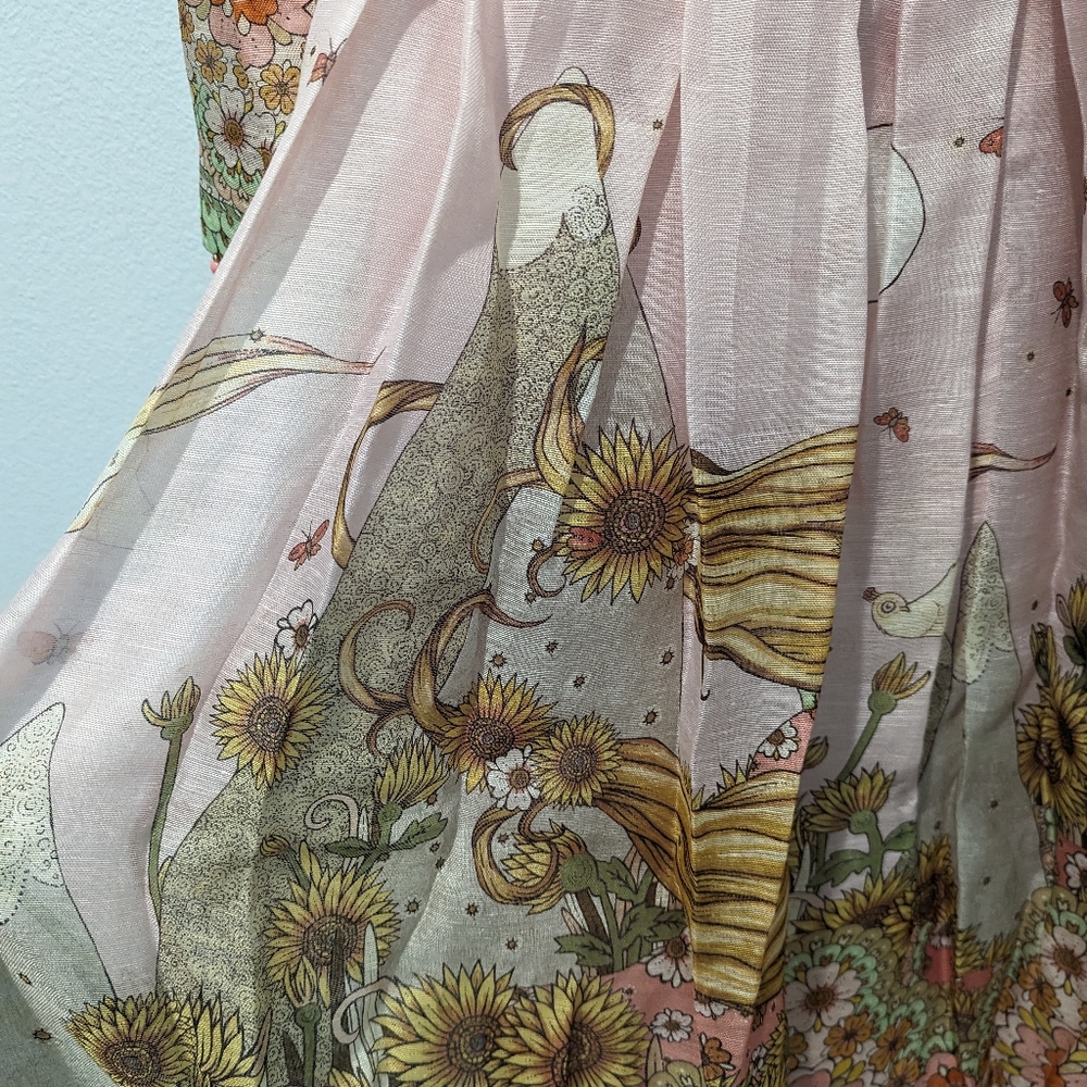 Zimmermann Kaleidoscope Bell Sleeve Gown - Picture 5 of 15